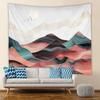 Abstract Mountain Geometric Print Tapestry Ins Sun Forest Landscape Wall Hanging Tapestry Home Bedroom Living Room Decoration