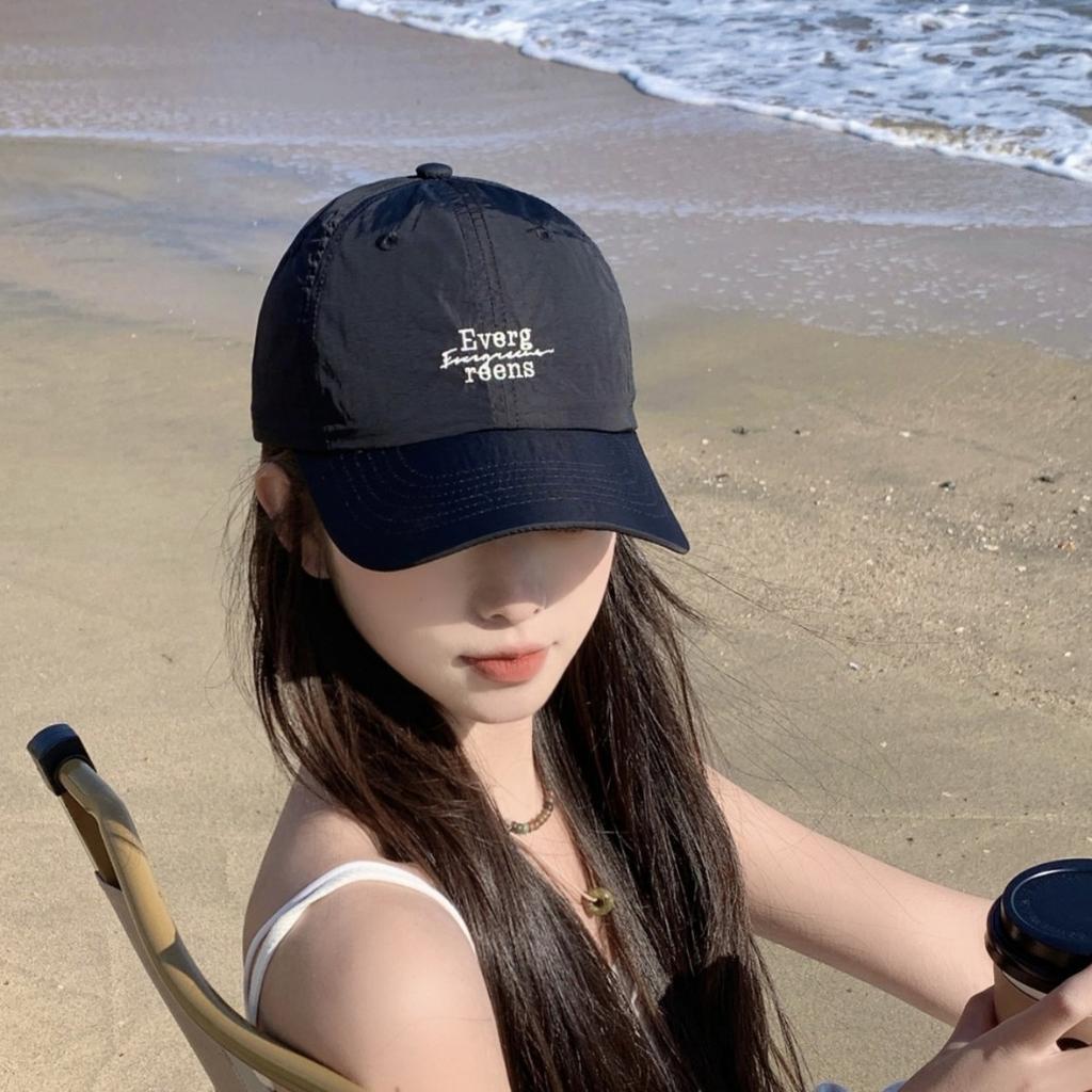 Spring and summer new quick-drying baseball cap children's simple letter embroidery cap breathable light sun hat men