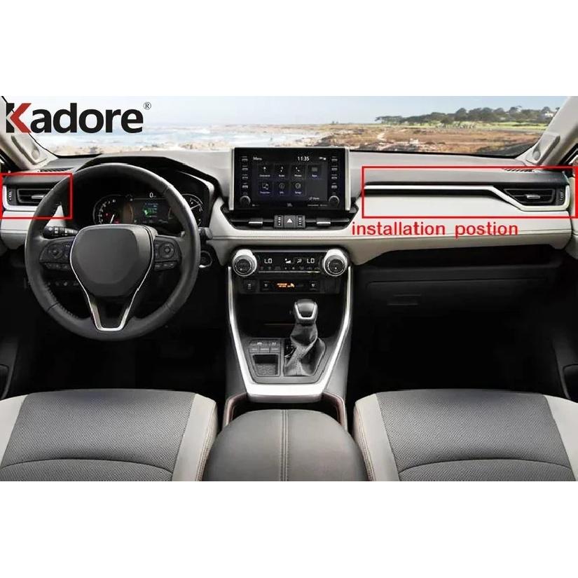 Car Front Air Condition Vent Outlet Cover Trim For Toyota RAV4 RAV 4 -   2024 Carbon Fiber Interior Accessories