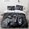 Comforter New Motorcycle Bedding Set Single Twin Full Queen King Size Motorcycle Bed Set Aldult Kid Bedroom Duvet Sets 3D Anime 038