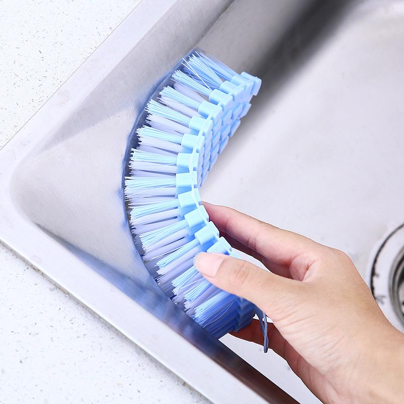 

New Flexible Plastic Brush for Floor, Laundry, Tile, Kitchen and More синій