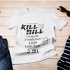 Kill Bill Movie Inspired T-Shirt List Five Targets Film Fan Graphic Tee