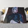 Baldur's Gate 3 Astarion Vampire Character Blanket Soft Warm Flannel Throw Blanket Plush for Bed Living Room Picnic Travel Couch