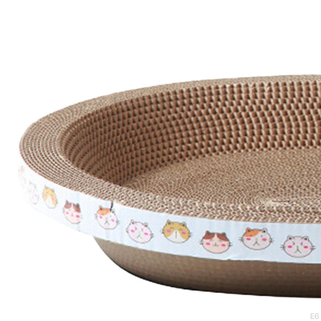 Cardboard Cat Scratcher Bed, Training Toy, Furniture Protection Lounge for Indoor Cats, Scratching