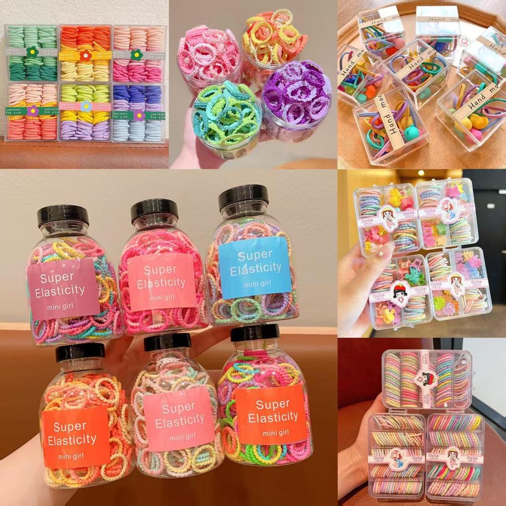 Dopamine Color Hair Ties for Kids: High Elasticity, Gentle On Hair, Canned for Convenience