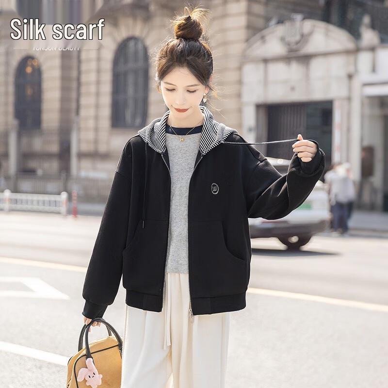 

Женский кардиган с капюшоном в американском стиле, пэчворк в клетку L