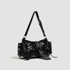 Unique Design Versatile Heavy-duty Motorcycle Tote Bag 2025 New Retro Sweet Cool Spicy Girl Underarm Bag Commuter Bag