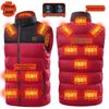 Dual Control USB Heated Vest - Large, Winter Warmth with Digital Display & Straight Hem