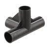 Simplify Your For DIY Projects with 8PCS Reliable Black PVC Connectors