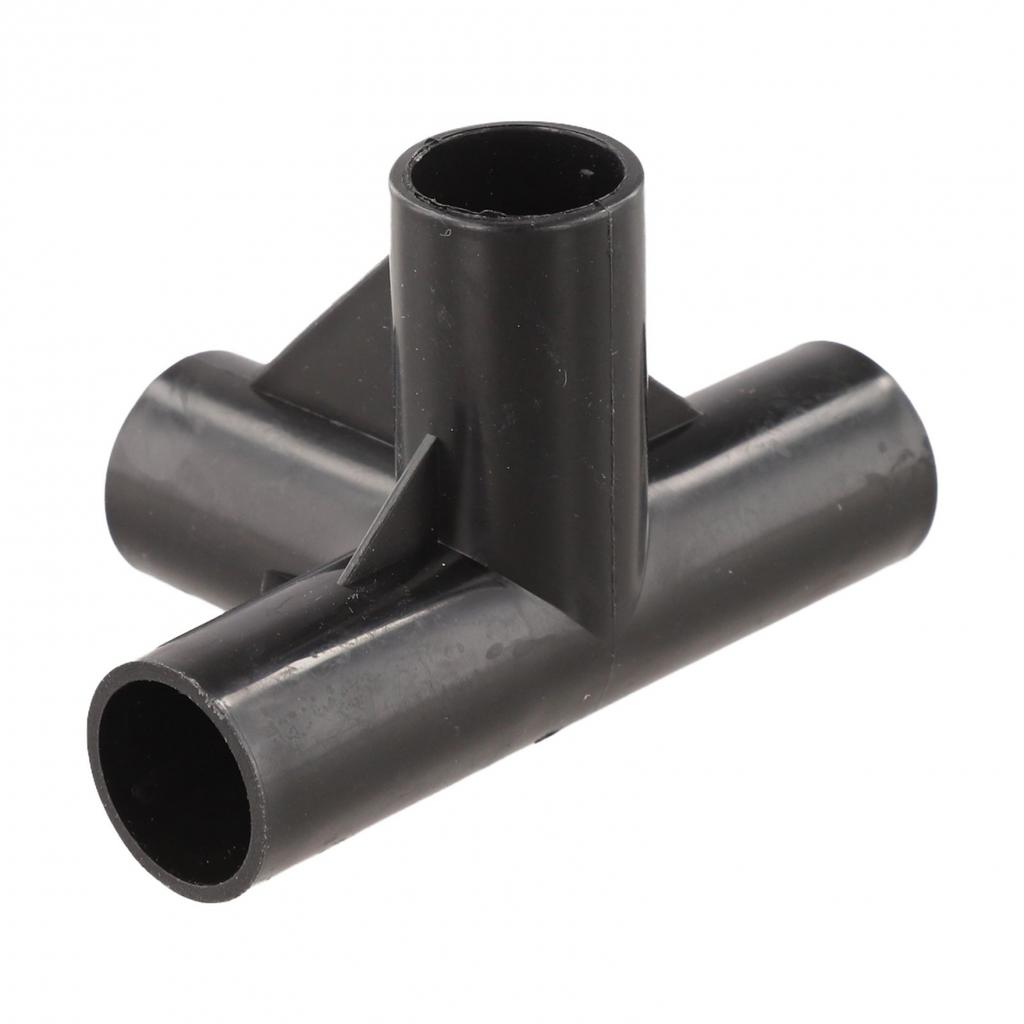 Simplify Your For DIY Projects with 8PCS Reliable Black PVC Connectors