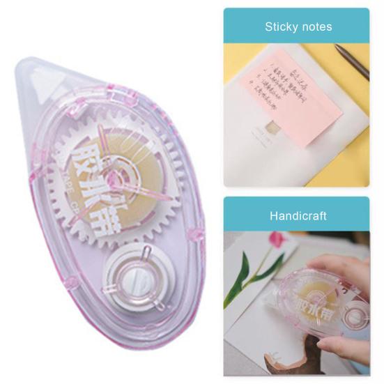 Double Sided Tape Roller Mess-Free Application Compact Size Portable Adhesive Scrapbook Tape Dispenser Runner Office Supplies