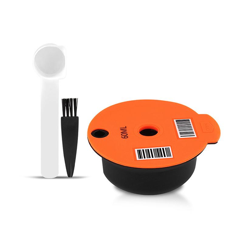 

60 мл / 180 мл Багаторазові капсули-поди для кавомашини Tassimo Капсула-фільтр для заповнення 60ml помаранчевий