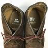 Burberry Leather Chukka Boots Dark Brown size 26.0 Men's(USED)