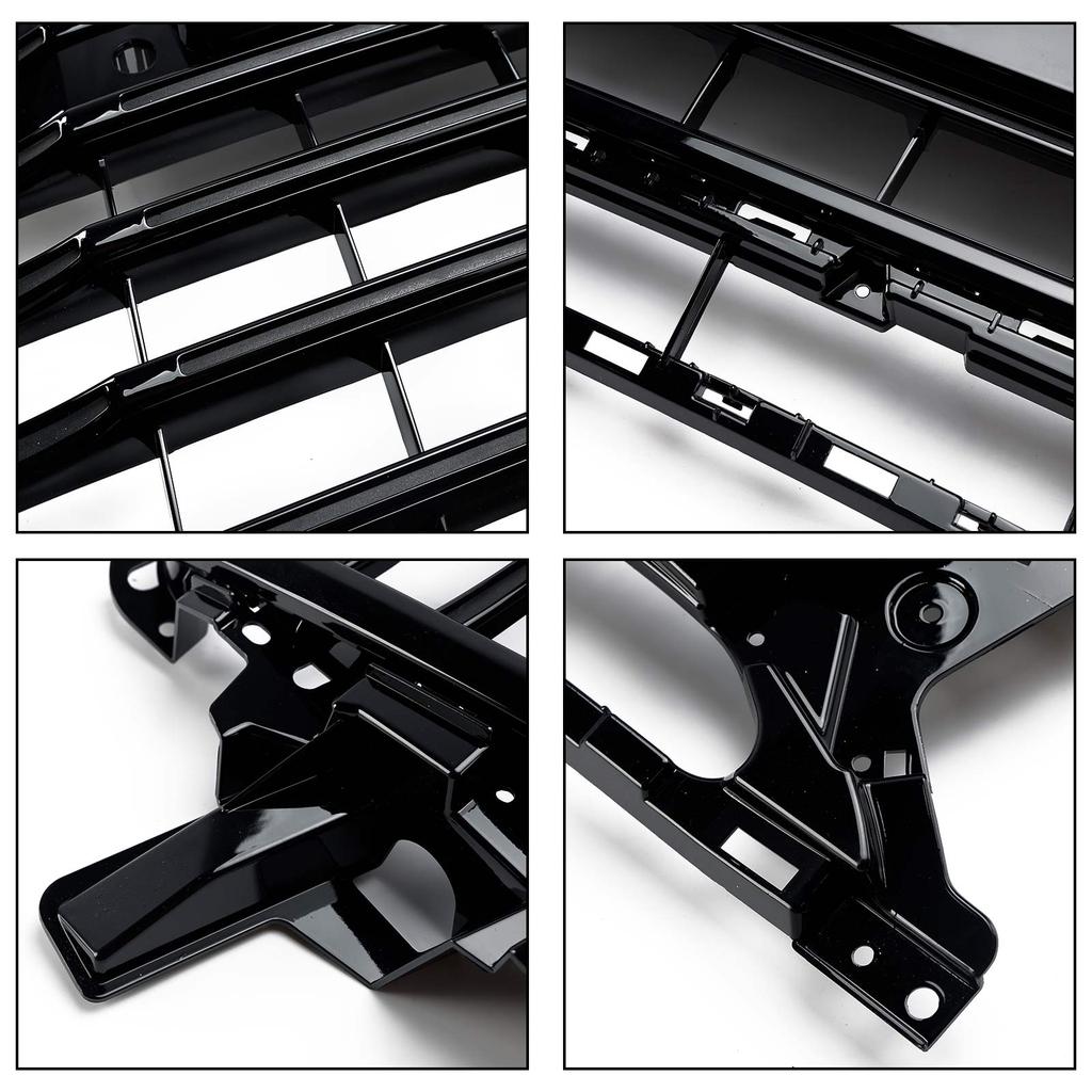 Black SQ5 Style Honeycomb Mesh Sport Hex Grill fit Q5 8R 2013-2017