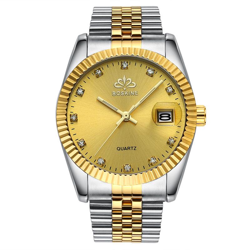 Top Brand New Calendar Watch Men's Multifunctional Fashion Business Men's Watch Waterproof Steel Band Quartz Watch