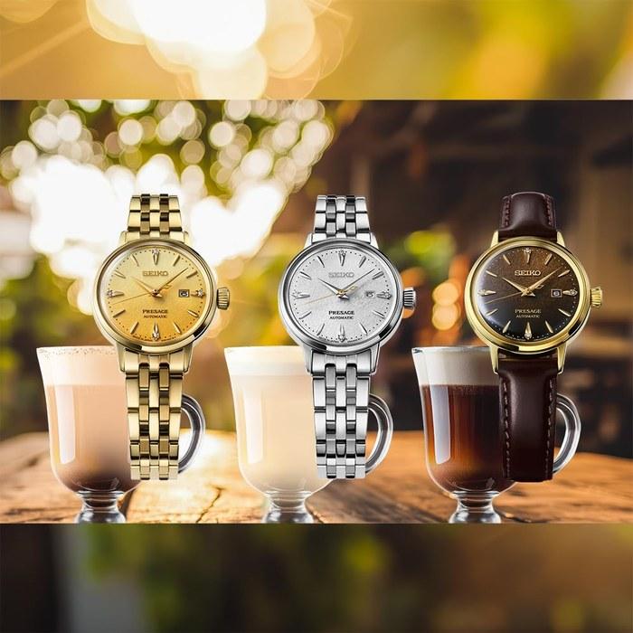 Seiko Presage SRRW006 Cocktail Time Ladies Mechanical Watch (Automatic/Manual) - Yellow Gold/Yellow Gradient Dial
