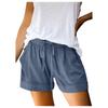 Women's Solid Shorts, Drawstring Belt Pocket Design,Lightweight Gym Shorts For Women, Comfortable Shorts For Women
