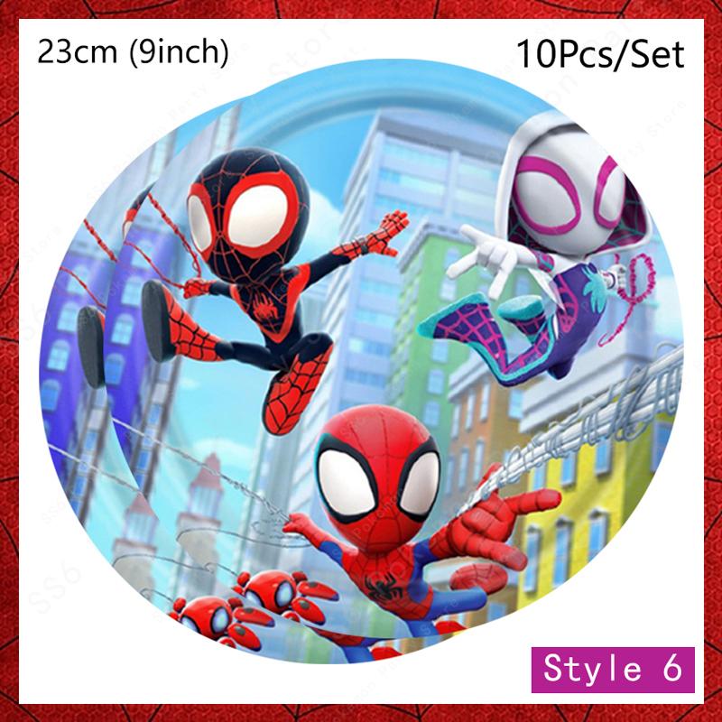 Spiderman Birthday Party Decor Itemations Disposable Tableware Plate Cup Napkins Bags Spidey Party Birthday Decor Itemation Supplies Set
