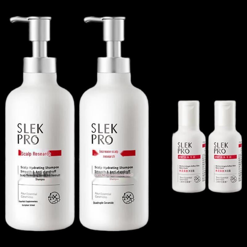 Slek PRO Hydrating Smooth Anti-Dandruff Shampoo Combo Pack
