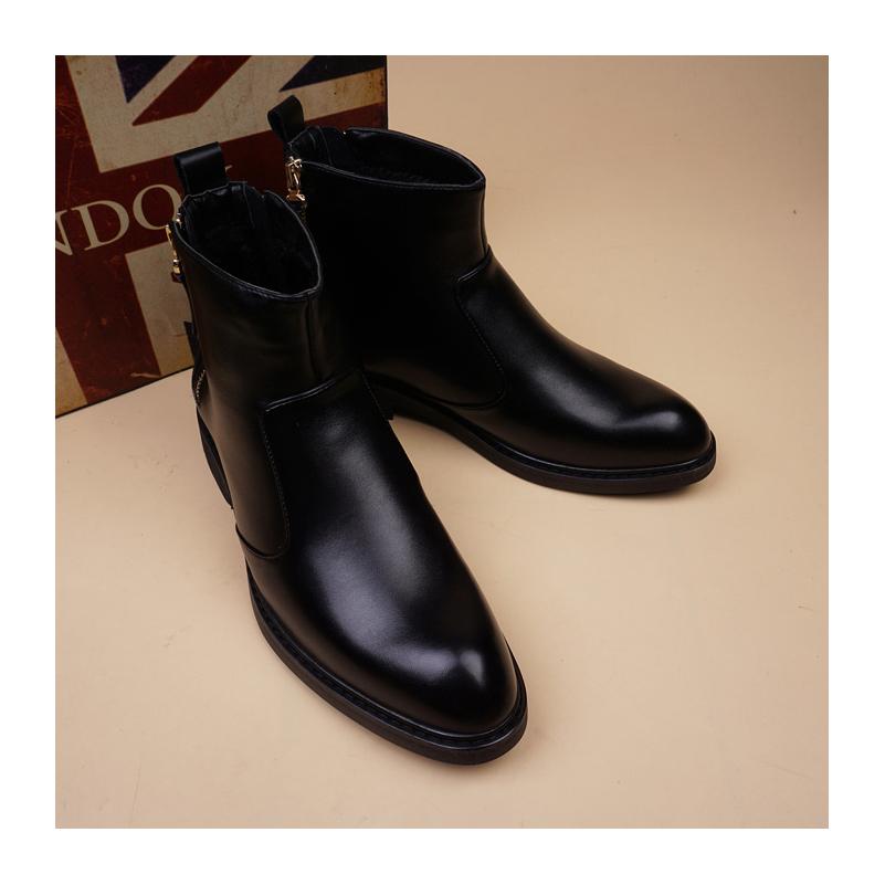 England style mens fashion chelsea boots  designer shoes cowboy original leather boot spring autumn ankle botas masculinas