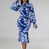 Plus Size Women's Dress Spring and Autumn Fashion Half-high Neck Long-sleeved OL Hip Pencil Dresses