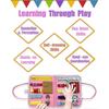 Baby Busy Board Toys for Girls & Boys Toddler Activities Educational Travel Toy Learning Basic Dres