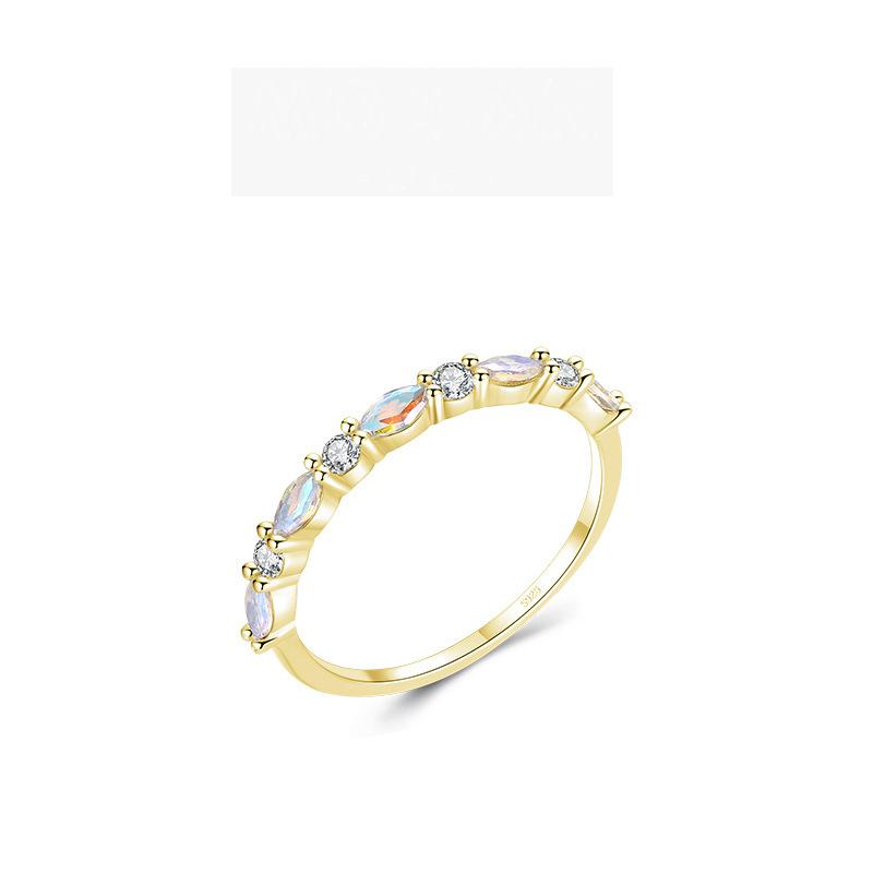 

Tancise Classic стерлингового серебра 925 пробы кольцо с цирконом женские ювелирные изделия свадебное обещание вечерние подарок 9 золотой