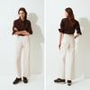 Semir Women's Winter Brushed Wide-Leg Denim Trousers