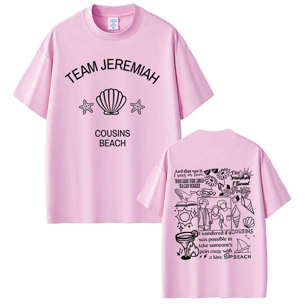 TV Play L'estate in cui sono diventata bella Squadra Jeremiah Cugini Spiaggia Stampa Grafica Maglietta Unisex Donna Casual Cotone Magliette Oversize