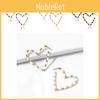 Fashionable Heart Shaped Alloy Earrings For Women Minimalist Street Design Chic