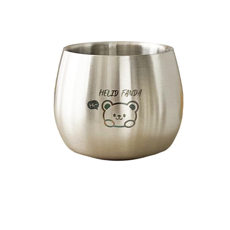 304 Stainless Steel Children Drinking Cup Thickened Kids Water Cup  Kitchen Gadgets Accessories