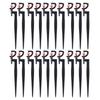 20PCS Wide Coverage Rotating Sprinkler Nozzle Plastic Micro Spray Head  Flower Bed Irrigation