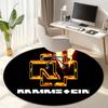 Famous German Rock Heavy Metal Band Rammstein Tile Lindemann Circular Carpet Decoration Anti Slip Home Table and Chair Mat Aisle Door Mat Carpet D15