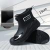 Short-tube Rain Boots, Low-tube Fashion Waterproof Work Non-slip Shoes, Rain Boots, Kitchen Women's Warm Rubber Shoes, Men's Models