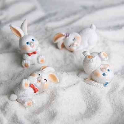 Micro Landscape Rabbit Cartoon Snoring Cute Resin Craft Ornaments Home Living Room Creative Decoration