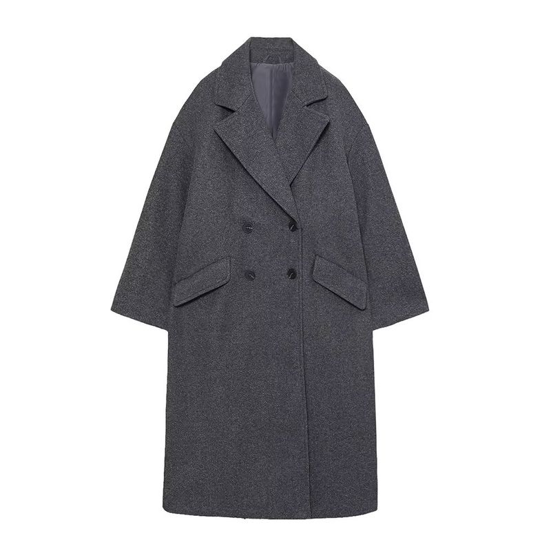 Kaslead Women's Clothing Loose Unisex Style Coat Overcoat