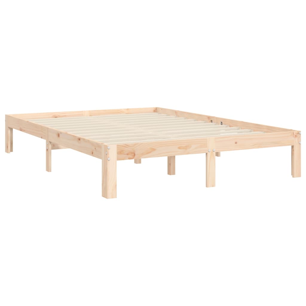 Solid Wood Bed Without Mattress 140 X 200 Cm Pine Wood