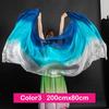 Long Latin Belly Dance Shawls Gradient Color Dancing Scarf Fashion Performance Shawl