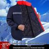 Reflective Winter Workwear: Thickened Cotton-Padded Jacket for Cold-Weather Protection