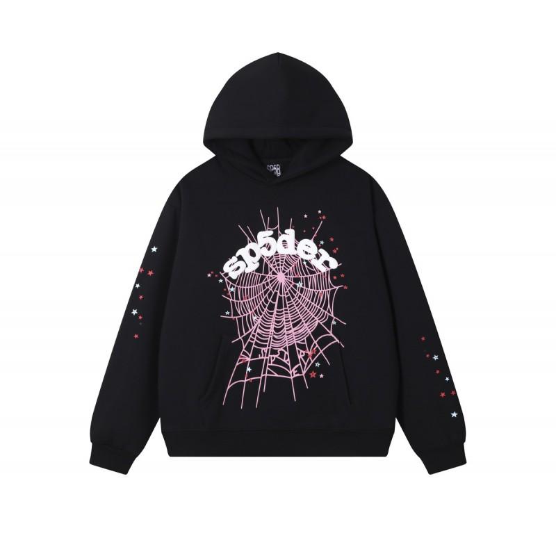 Young Thug Inspired Foam Letter 555555 Hoodie Couple Pink Sweatshirt
