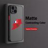 Marokkaanse Paspoort Kaart Mat Transparant Voor iPhone Hoesje 17 16 15 14 13 12 11 Pro XR XS Max 7 8 Plus Anti-Val Telefoon Y2K Cover