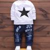 Conjunto de ropa de 3 uds., ropa para bebés, abrigo, camiseta y pantalones, conjuntos de ropa para niños de 0 a 4 años