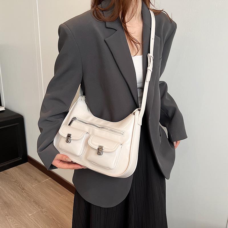 

Корейская нишевая сумка подмышкой женская 2024 новая модная ретро сумка простая и усовершенствованная многофункциональная сумка-мессенджер