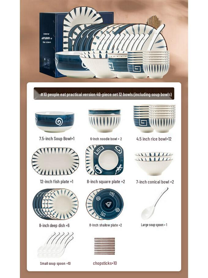Modlanka Japanese Ceramic Dinnerware Set