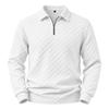 Men S Long Sleeve Half Zip Plaid Polo Shirt Casual Top
