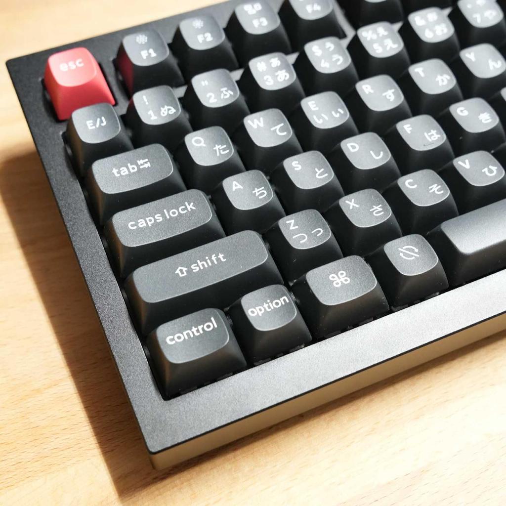 Keychron Teclas PBT de Doble Inyección OSA para Distribución JIS, Juego Completo (Blanco sobre Negro)
