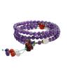 Juan Yu Amethyst Multi-layer Bracelet & Nine-Tailed Fox Necklace Set for Women