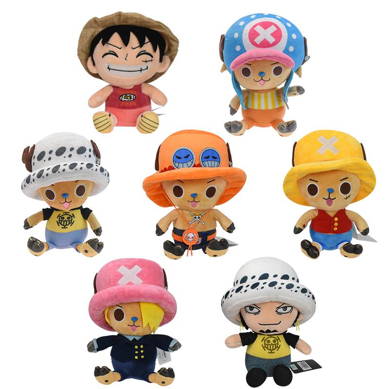 Original One Piece Plush Toys Luffy Chopper Plush Doll Anime Cute Cartoon Stuffed Peluche Birthday Gift