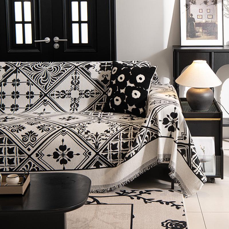 New Style Chenille Double-sided Sofa Cover Full Slipcover Anti-slip Cat Scratch Protective Cover Universal for All Seasons
