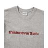 ThisisneverThaT T Logo Tee heaTher Grey